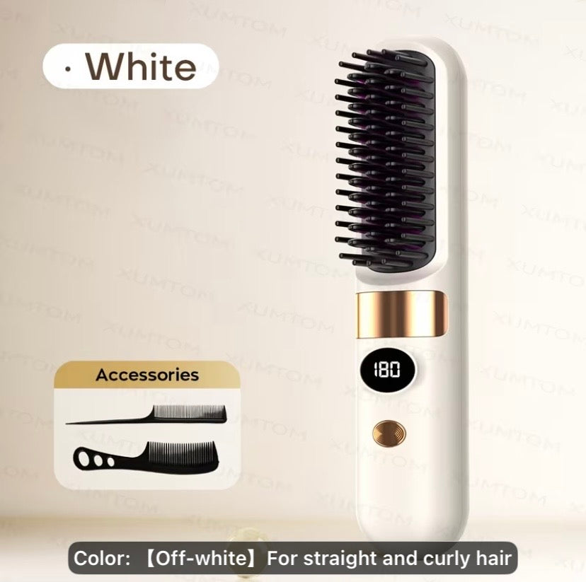LushAura Pro Wireless Straightening Brush